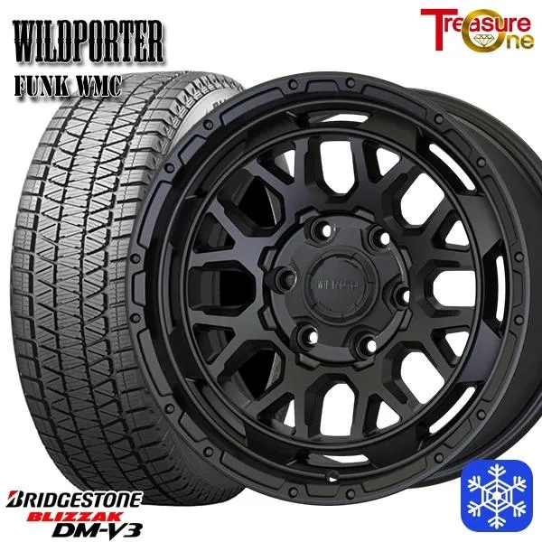 スタッドレスタイヤホイールセット 265/70R17インチ 6H139.7 ワイルドポーター ファンク WMC MB ブリヂストン ブリザック DMV3