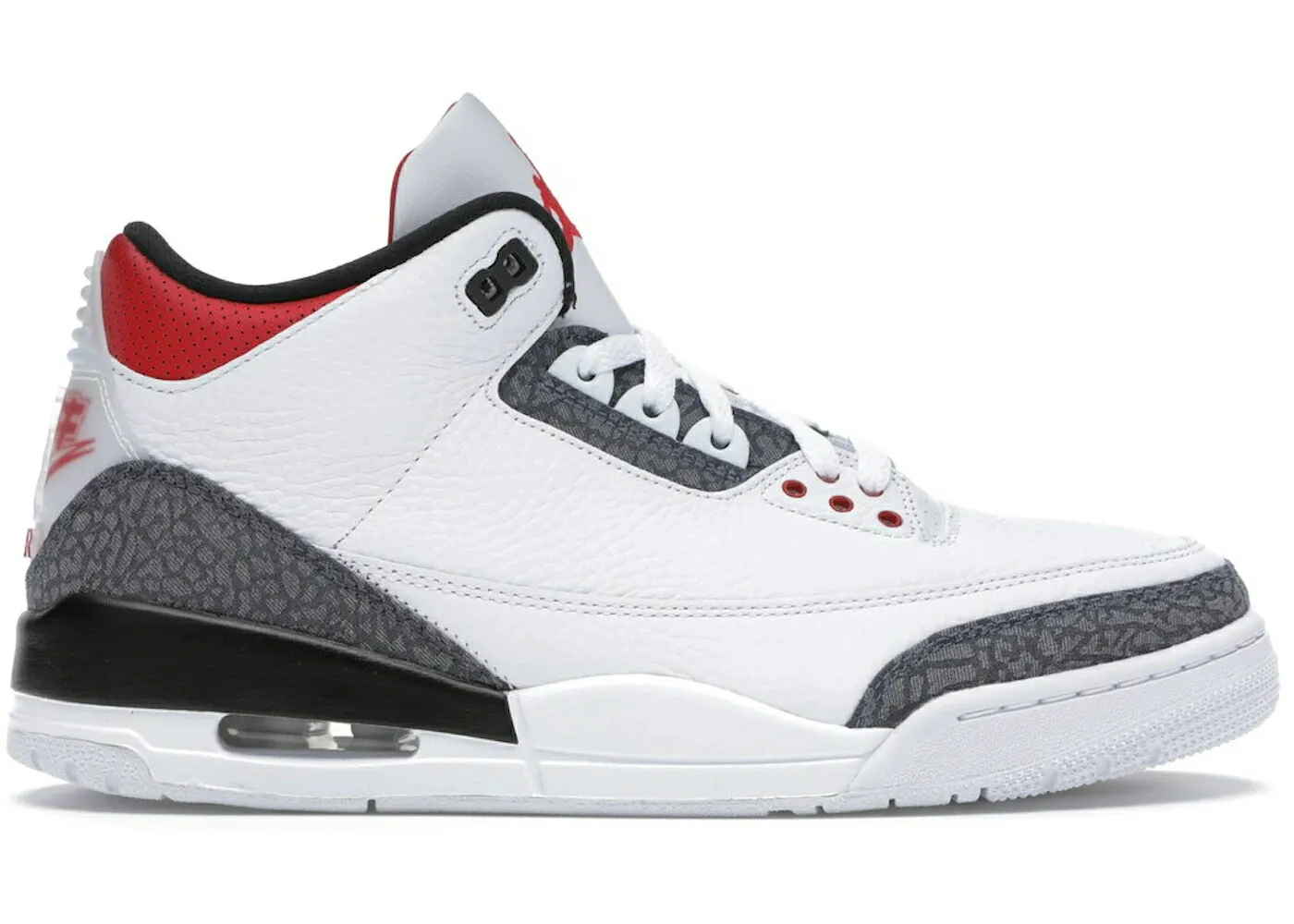 ナイキ ジョーダン ファイア 赤 レッド デニム 白色 ホワイト 黒色 ブラック CO.JP スニーカー メンズ JORDAN 3 RETRO SE-T FIRE RED DENIM / WHITE FIRE RED BLACK
