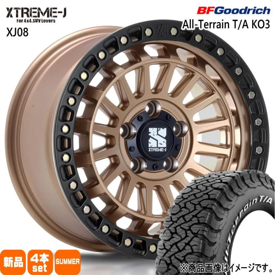 285/70R17 121/118S LRD LT BFグッドリッチ All-Terrain T/A KO3 夏用 サマータイヤ XTREME-J XJ08 JEEP JK JL ラングラー  17インチ