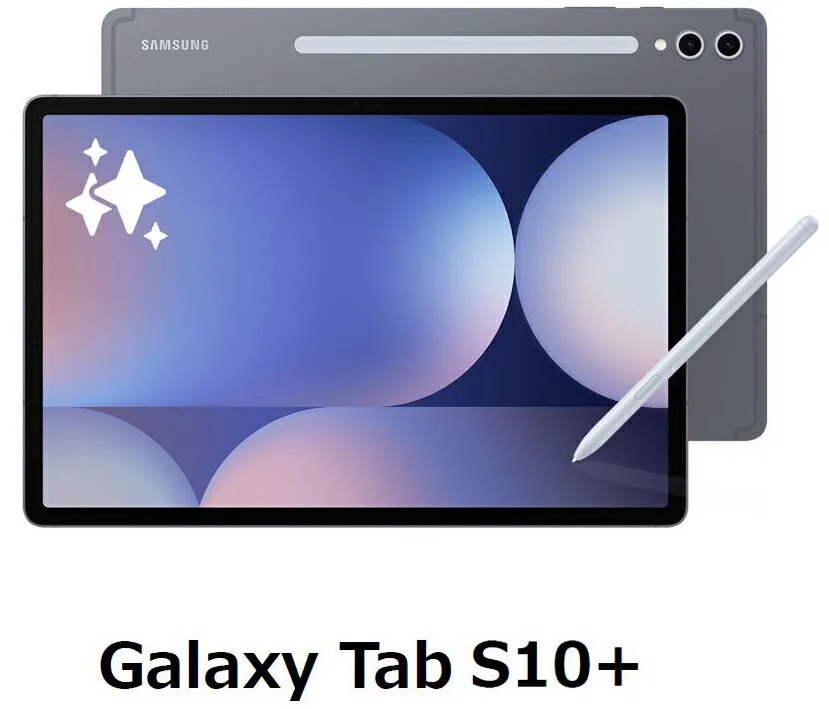 SAMSUNG｜サムスン Galaxy Tab S10+ （12.4インチ/ メモリ 12GB/ ストレージ 256GB/ Wi-Fiモデル）Moonstone Gray  SM-X820NZAAXJP