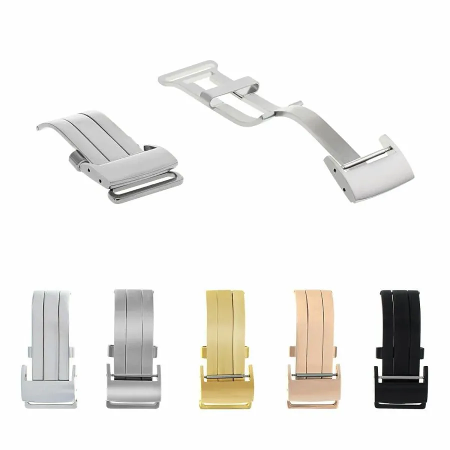 【並行輸入品】 Ewatchparts 18 20mm Deployment Buckle Leather Watch Band Strap C