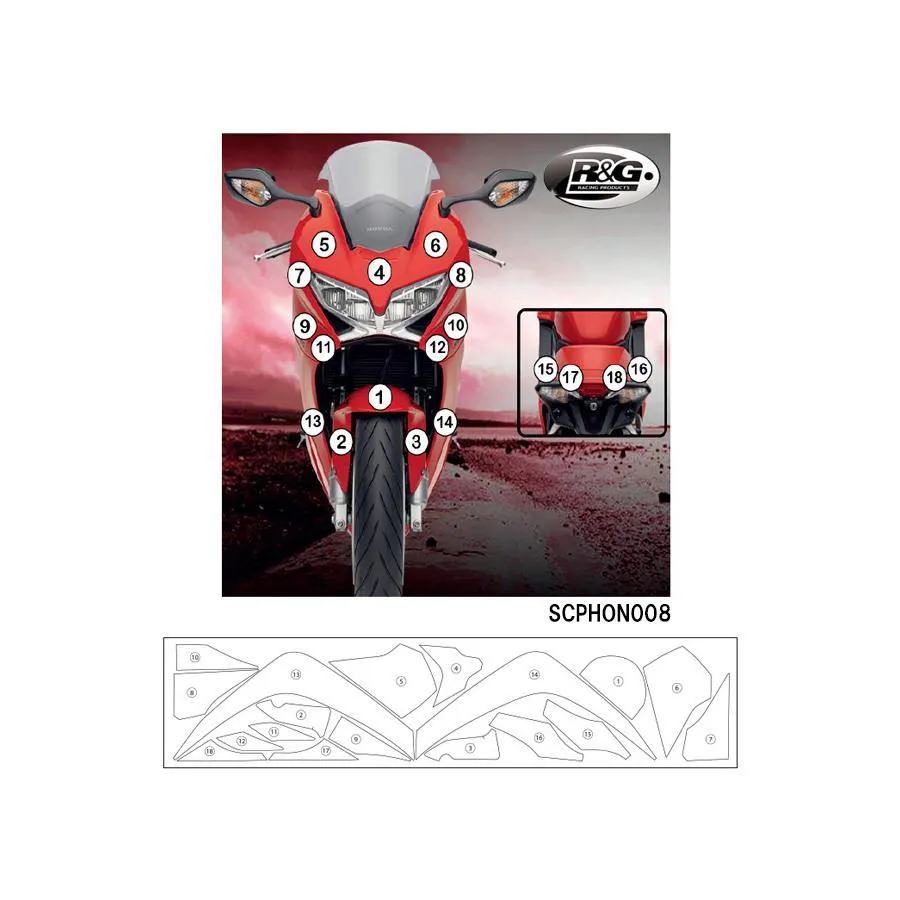 R\u0026G セカンドスキン(高品質ポリウレタン保護フィルム) VFR800F RG-SCPHON008
