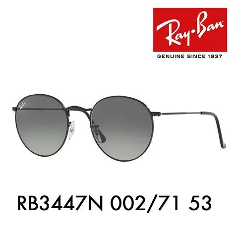 レイバン サングラス RB3447N 002/71 53 ラウンド メタル フラット レンズ アイコン ROUND FLAT METAL ICONS Ray-Ban