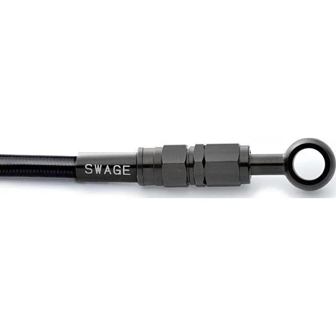 SWAGE-LINE スウェッジライン クラッチホースキット ホースカラー：ブラックスモーク / フィッティングカラー：ブラックステンレス CB1300SB HONDA ホンダ