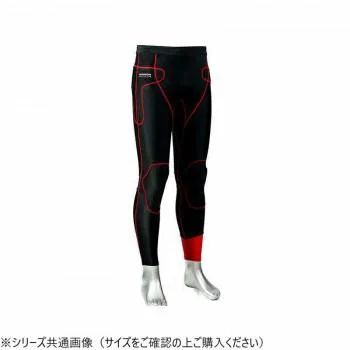 SDW-3060A プロテクターインナーパンツ サマー (吸水速乾・抗菌) ブラック/レッド LL SDW3060A-LL