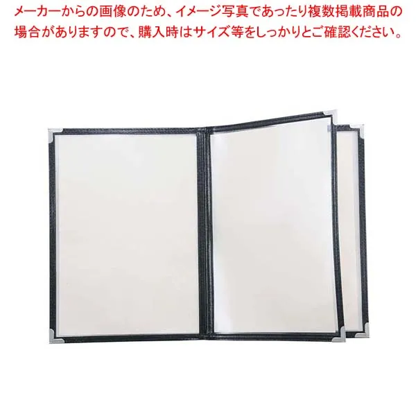 【まとめ買い10個セット品】 クイックメニューブック B5サイズ QM-20 4ページ ブラック 32581【厨房館】