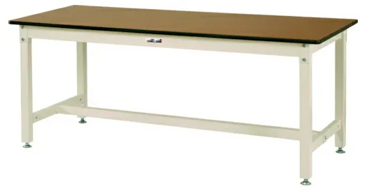 ●u.ヤマキン/山金工業【SVM-1590-MI】ワークテーブル 800シリーズ 固定式 H740mm メラミン天板(木目柄) アイボリー 組立式
