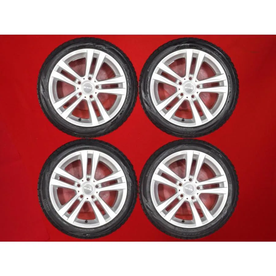【BMW用 4本SET】ピレリ アイスアシンメトリコ [225/45R17 91Q] MAK アルミホイール [7.5J +38 PCD120] E46 E85 F20 F22 等 stwt17