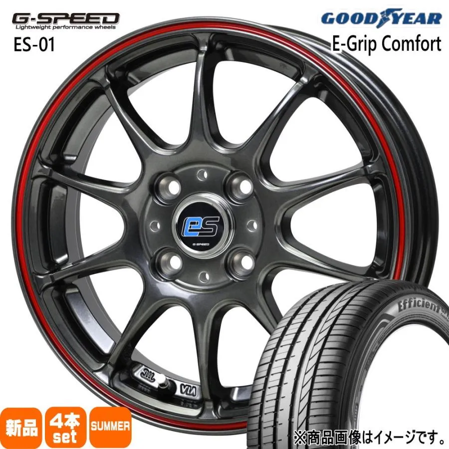 P10アクア ヴィッツ スイフト Z12キューブ グッドイヤー 175/65R15 84H EfficientGrip Comfort 夏用 サマータイヤ G・speed es-01 eco style 15インチ