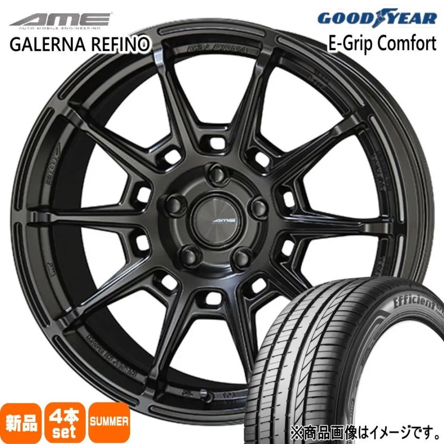MAZDA2 デミオ K10アクア E12ノート グッドイヤー 185/65R15 88H EfficientGrip Comfort 夏用 サマータイヤ AME GALERNA REFINO 15インチ