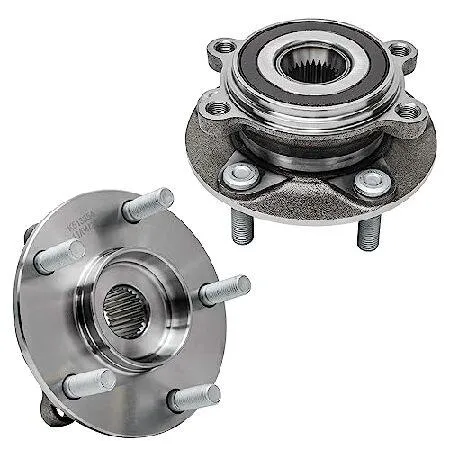 Detroit Axle - Pair Front Wheel Bearing Hubs for 2014-2018 Mazda 3 [3 Sport], 2016-2020 Mazda CX-3, 2 Wheel Hub Bearings Assembly 2017 Repl 輸入品