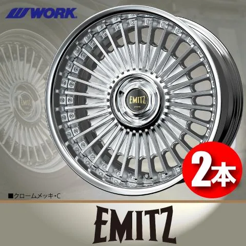 受注生産 日本製 2本価格 WORK EMITZ (DEEP RIM Odisk) C 19inch 5H114.3 12.5J INSET指定範囲+82〜-48 ワーク イミッツ