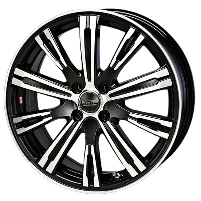 業販品 YOKOHAMA ADVAN dB V553 215/45R17 91W XL Bahns Tech NV Stream ブラックポリッシュ 17インチ 6.5J+42 4H-100 夏用 4本