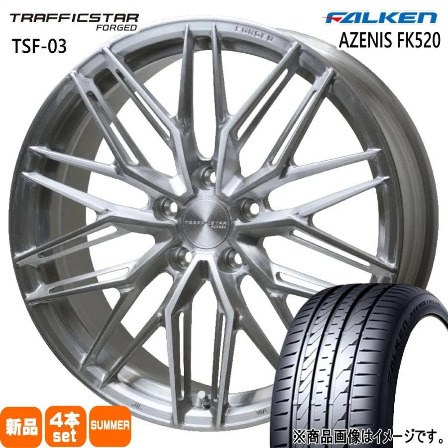 プリウスα インサイト ZE4  ファルケン 225/35R19 88Y XL AZENIS FK520 夏用 サマータイヤ TRAFFICSTAR FORGED TSF-03