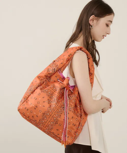 トートバッグ DBL DRAWST MARCHE BAG サンセットバンダナ レディース