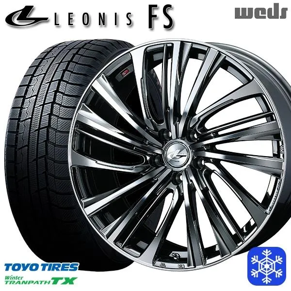 235/50R18インチ TOYO トーヨー ウィンター トランパス TX 5H114.3 スタッドレスタイヤホイール4本セット ウェッズ レオニス FS BMCMC