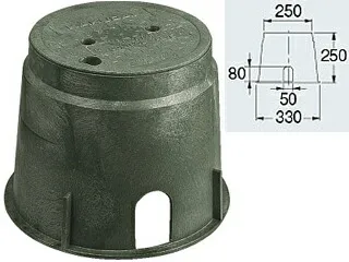 KAKUDAI カクダイ 電磁弁ボックス（丸型） 504-011