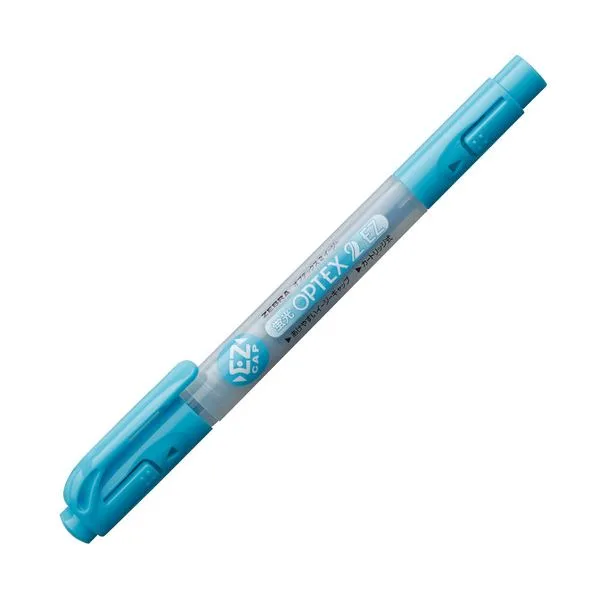 【クーポン配布中】(まとめ) ゼブラ 蛍光オプテックス2 EZ 青 WKT11-BL 1本  【×100セット】