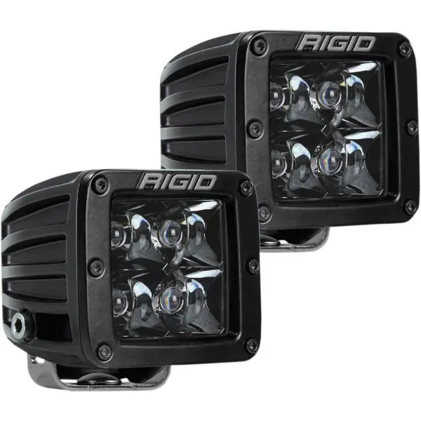 【USA在庫あり】 2001-1610 リジッドインダストリー Rigid スポットライト Dシリーズ 黒 左右ペア SP店