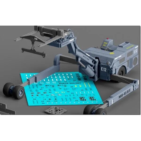 レスキット (Reskit) 1/48 MJ-4 MHU-83 B/E 爆弾ローダー 初期 リフトアップポジション 3Dプリンター製キ