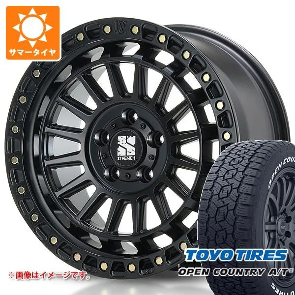 5本セット ジープ ラングラー JK/JL系用 サマータイヤ トーヨー オープンカントリー A/T3 LT285/70R17 116/113Q ホワイトレター MLJ エクストリームJ XJ08