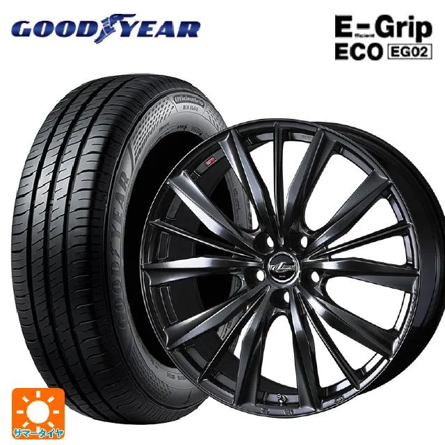 送料無料 サマータイヤホイールセット 205/65R16 95H グッドイヤー エフィシェントグリップ エコ EG02 ウェッズ レオニス VX2 1