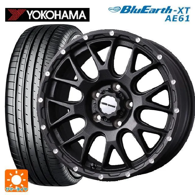 送料無料 サマータイヤホイール 4本セット 225/50R18 95V ヨコハマ ブルーアースXT AE61 ウェッズ マッドヴァンス 08 18-7