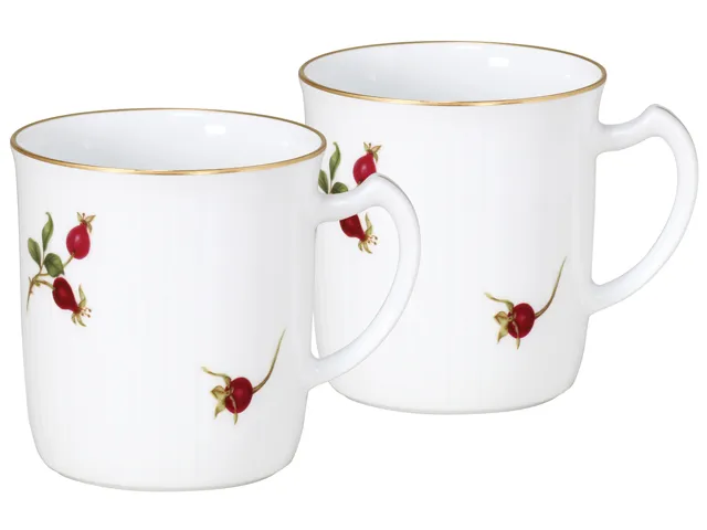 大倉陶園！ ☆バラの実・ペアマグカップ 105CR/3031☆ 新品 コーヒー 紅茶 ミルク ラテ エスプレッソ カプチーノ ギフト