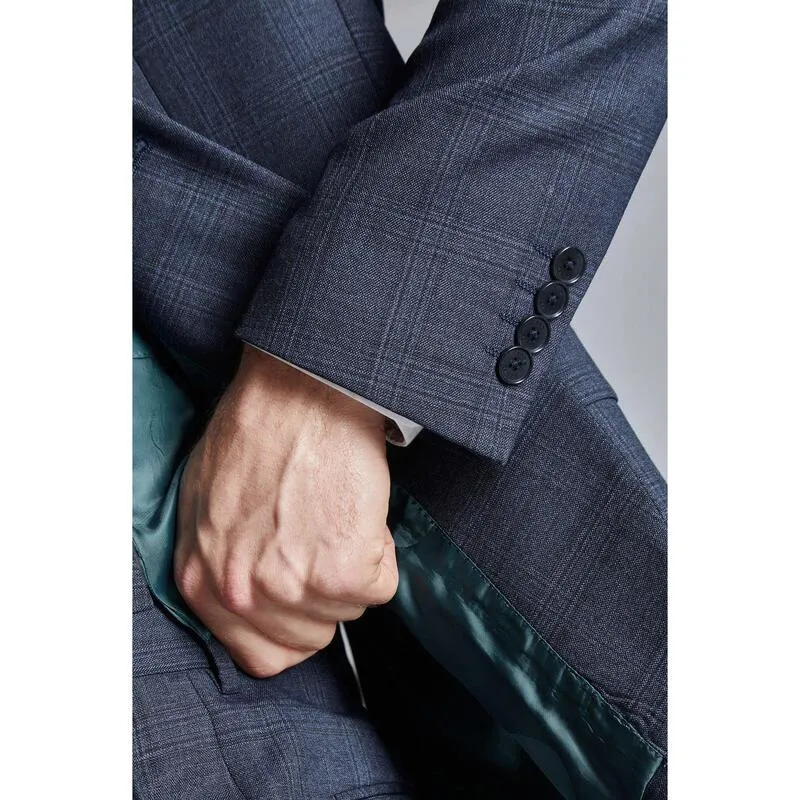 テッドベーカー メンズ アウター ジャケット・ブルゾン スリムフィット Ted Baker Men Ara Slim Fit Check Suit Jacket Navy Check ネイビー