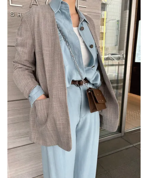 ジャケット ノーカラージャケット No Collar Jacket レディース
