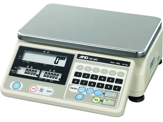 【お取り寄せ】A\u0026D カウンティングスケール ひょう量6kg HC6KI はかり 測定 計測 作業