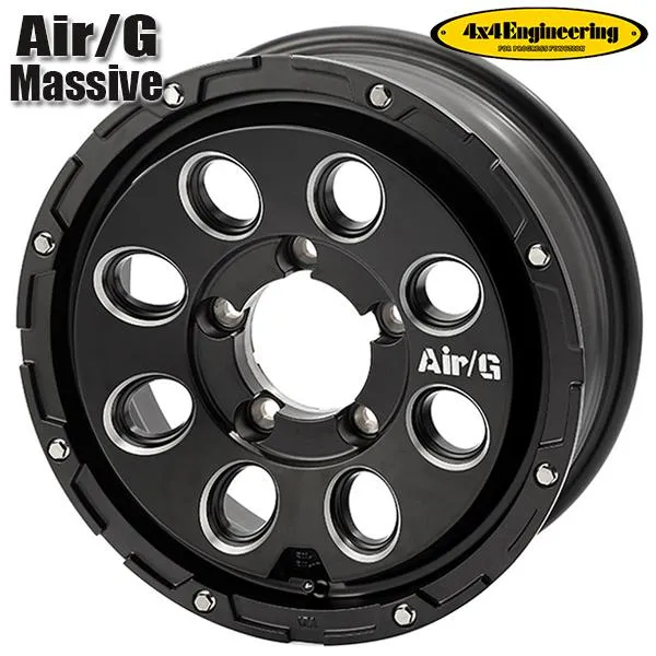 サマータイヤ ホイール 5本セット 225/75R16インチ 5H139.7 4x4エンジニアリング Air/G Massive MB トーヨー オープンカントリーM/T ホワイトレター