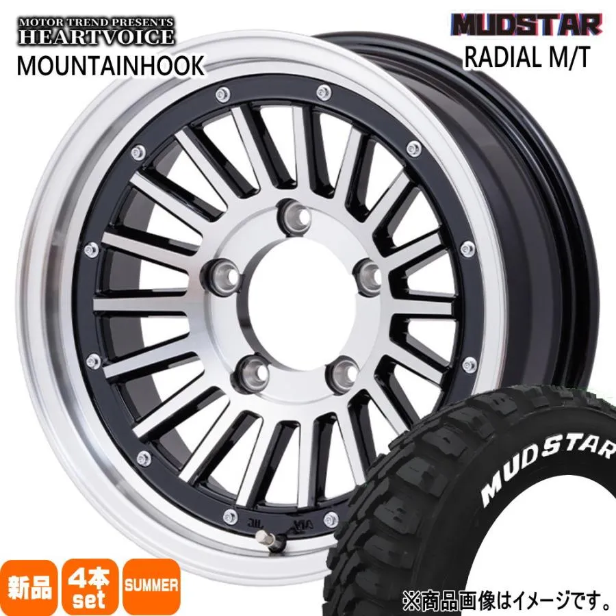 JB64 JB23 ジムニー 専用  マッドスター 225/70R16 103S RADIAL MT 夏用 サマータイヤ MOUNTAINHOOK