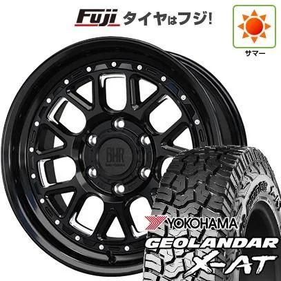 新品国産車用 6穴139.7 夏タイヤ ホイール４本セット 285/65R18 ヨコハマ ジオランダー X-AT G016 ホットスタッフ バークレイハードロック ヒューロン 18インチ