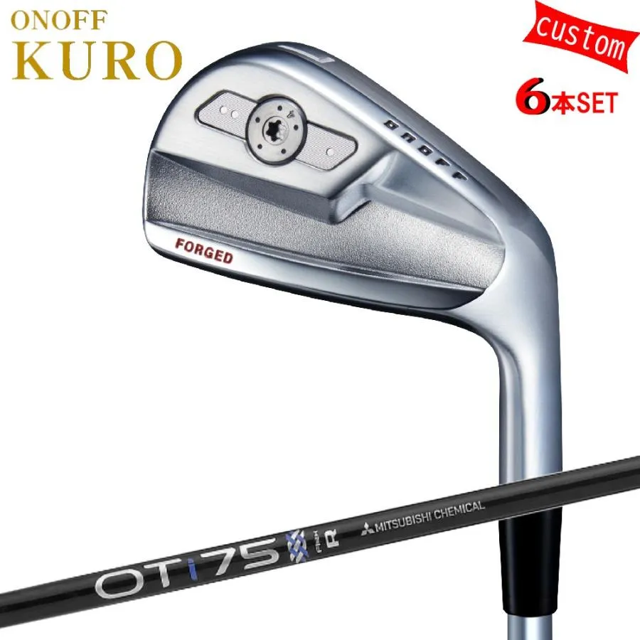 カスタム 26モデル ONOFF KURO アイアンセットOT IRON 特注  オーダーカスタム品 黒オノフ カスタムグリップ アイアン