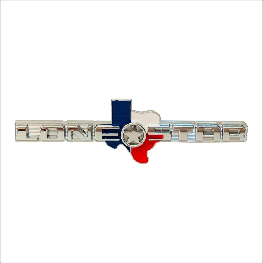【並行輸入品】1PC Lone Star Silver+Flag ABS Plastic 3D Texas Edition Emblem fo
