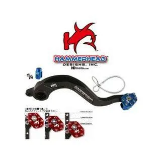 ハンマーヘッド ブレーキペダル ラージアルミティップ カラー レッド HammerHead