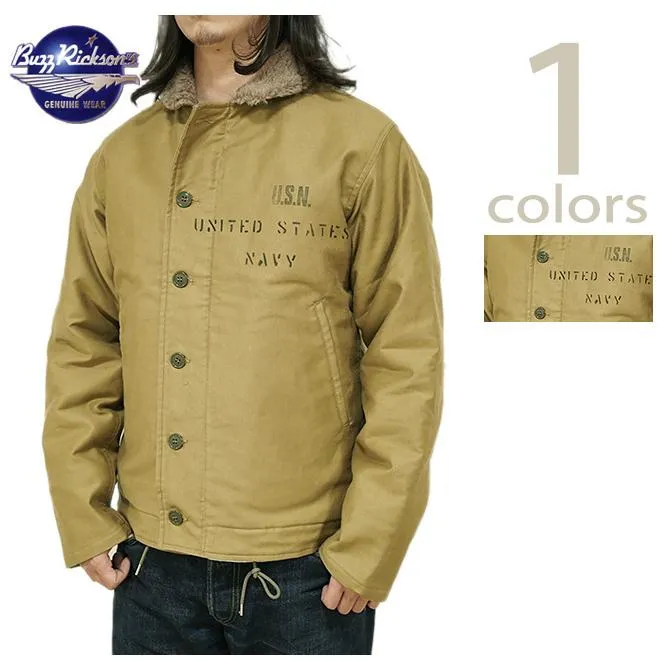 バズリクソンズ　BUZZ RICKSON'S　BR15766　Type N-1 Khaki [ NAVY DEPARTMENT DEMOTEX-ED ] [ STENCIL "MIDWAY" ]　アメカジ　メンズ　ミリタリージャケット