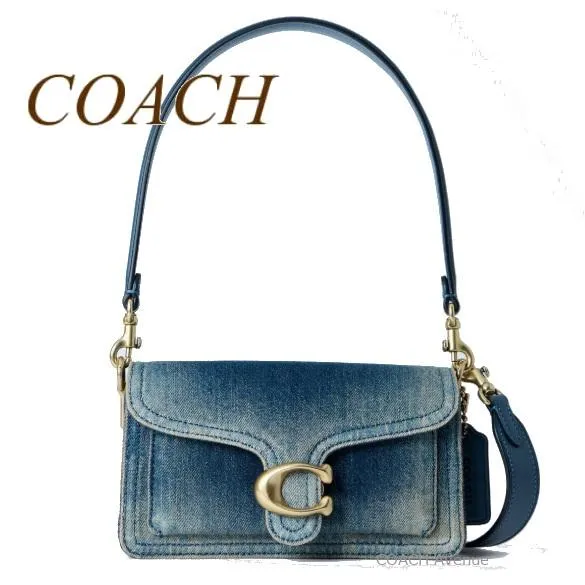 人気のデニムが可愛い コーチ COACH CCX33 タビー ショルダー バッグ 20 デニム ダーク インディゴ 斜めがけ クロスボディ 正規店商品 送料無料