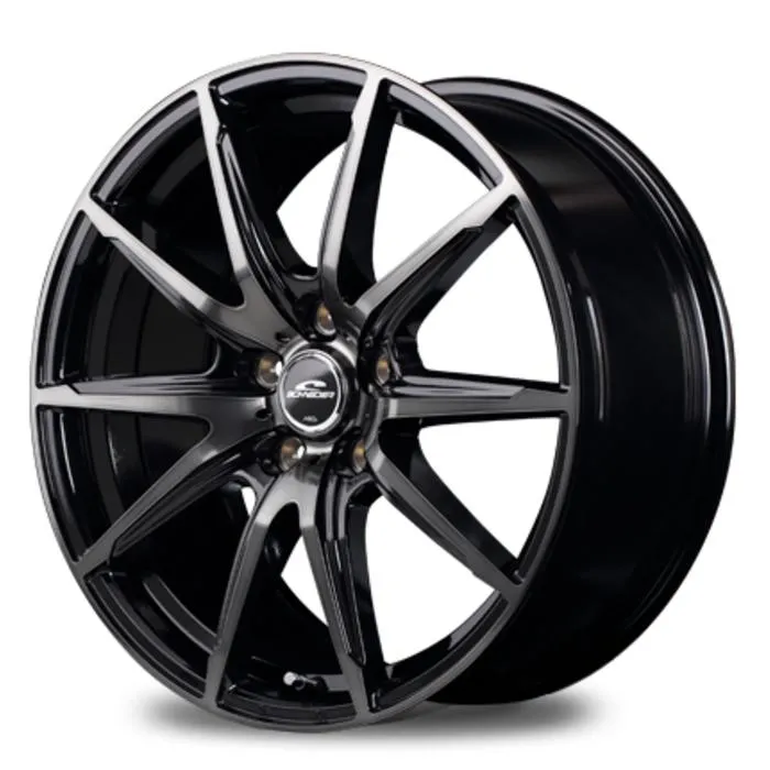 業販品 YOKOHAMA iceGUARD7 IG70A 255/55R18 109Q XL SCHNEIDER DR-02 BKポリッシュ/BKクリア 18インチ 7J+48 5H-114.3 冬用 4本