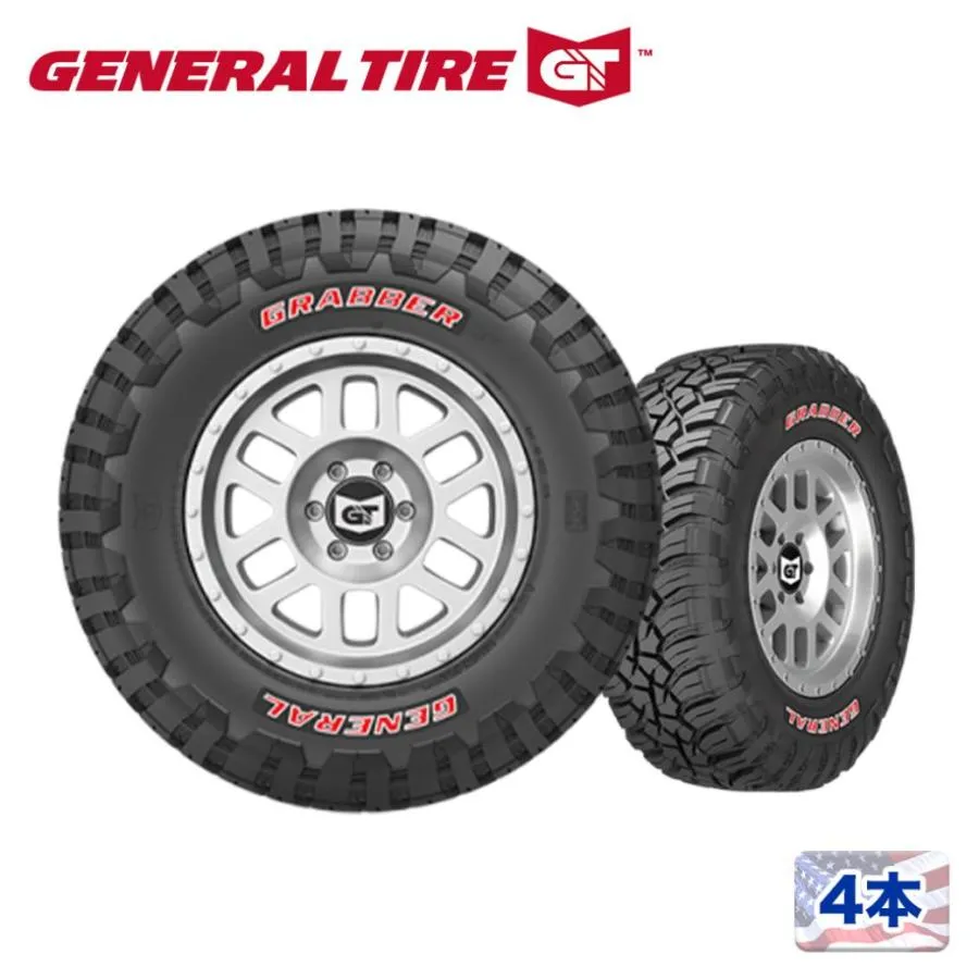 [GENERAL TIRE(ゼネラルタイヤ)正規品]15インチタイヤ 4本 GRABBER X3 33×10.5R15 マッドテレーン レッドレター 汎用/4506840000