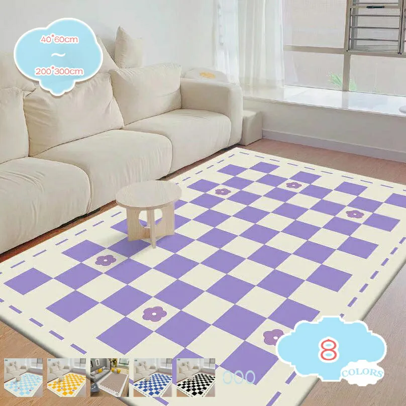 ラグ マット 柔らかい シンプル 洗える プリント 幾何柄 ライン柄 防滑 防音 北欧風 ポリエステル 滑り止め付 ホットカーペット対応 四季通用 低反発 抗菌 防ダニ 防音 マット 速乾性 シンプル オールシーズン可 shopcp