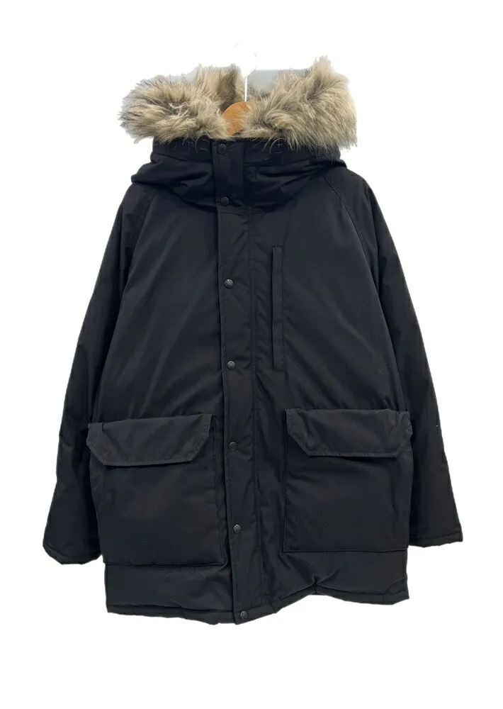 【中古】ノースフェイス THE NORTH FACE 65/35 ベイヘッドクロスロングセローダウンコート Long Serow アウター ロング ミドル丈 フード フェイクファー 黒 ND2870N ジャケット ブラック Mサイズ 101MT-5292