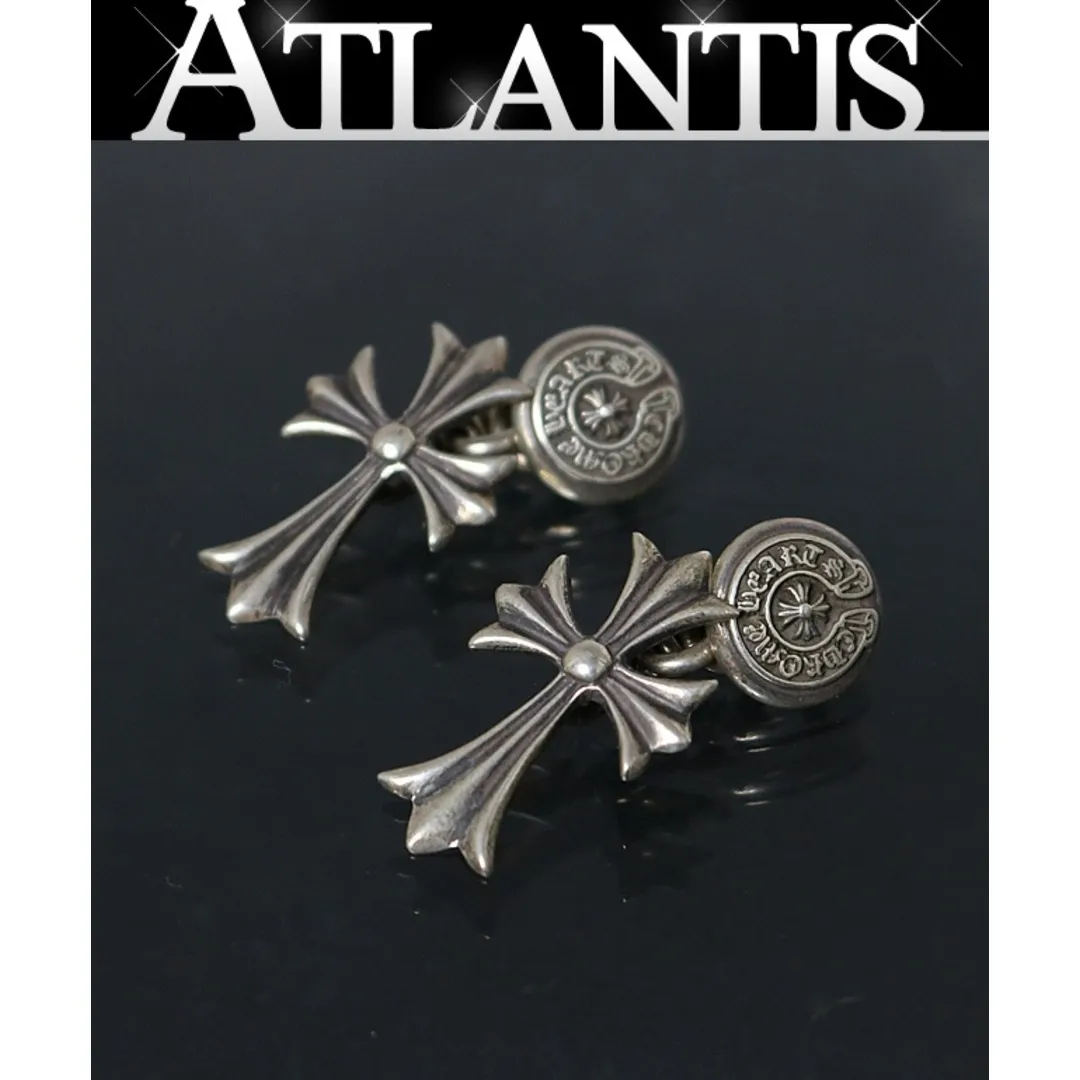 CHROME HEARTS 銀座店 クロムハーツ タイニーCHクロス カフス メンズ シルバー SV925 101720