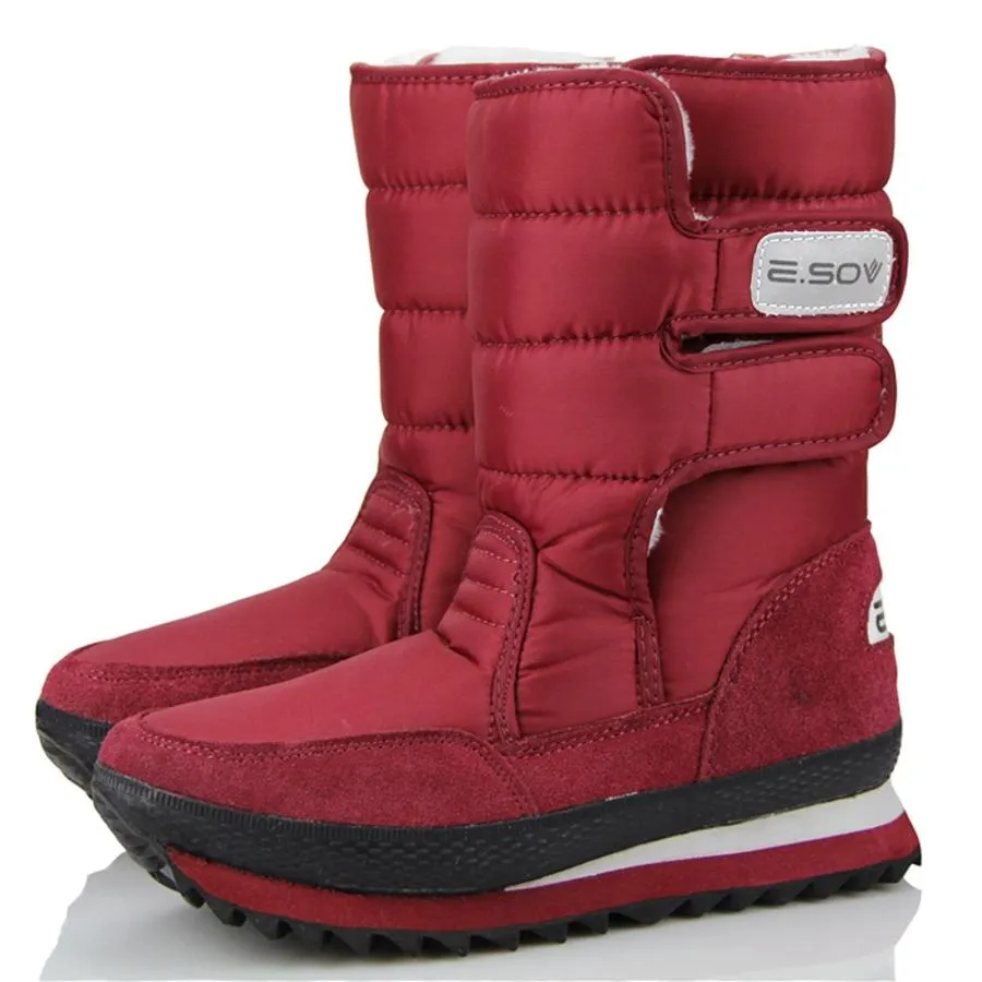 【並行輸入品】Womens Waterproof Winter Boots Wide Womens Black Snow Boots with