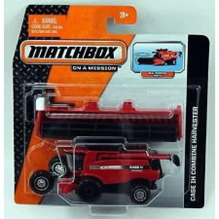 MATCHBOX 2013 RELEASE CASE IH7088 COMBINE HARVESTER WITH BEAN HEAD DIE-CAST