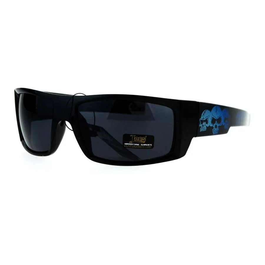 【並行輸入品】PASTL メンズ カラー: ブラック Mens Locs Sunglasses Black Rectangular Metal
