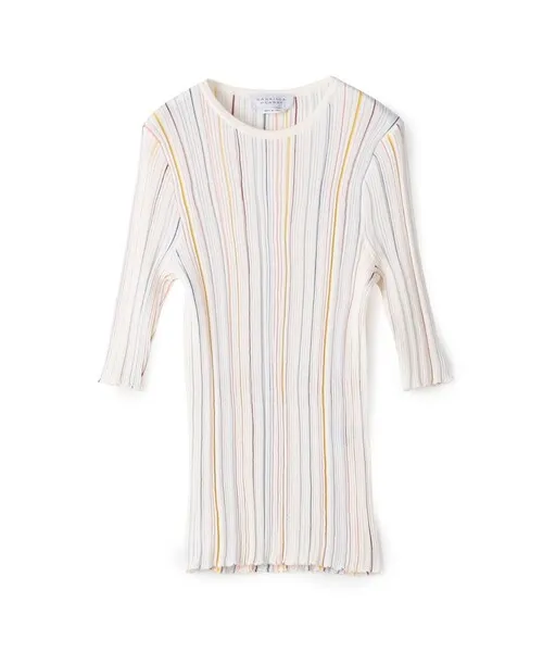 ニット セーター GABRIELA HEARST FITZ SS CREW STRIPES レディース