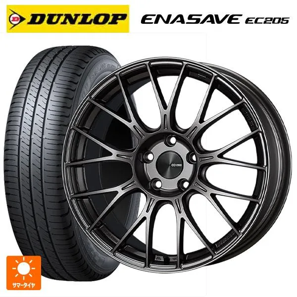 送料無料 サマータイヤホイール 4本セット 165/65R15 81S ダンロップ エナセーブEC205 エンケイ パフォーマンスライン PFM1 1