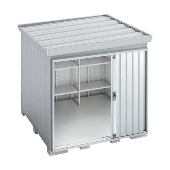 ※法人専用品※イナバ 物置 フォルタ屋根傾斜変更タイプ FK-2222HA (耐F) 一般型 CG チャコールグレー GJHF61 1台